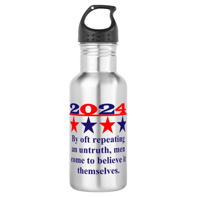 Garrafa Um Homem Honesto Não Sente Prazer - Quo Político (Frente)