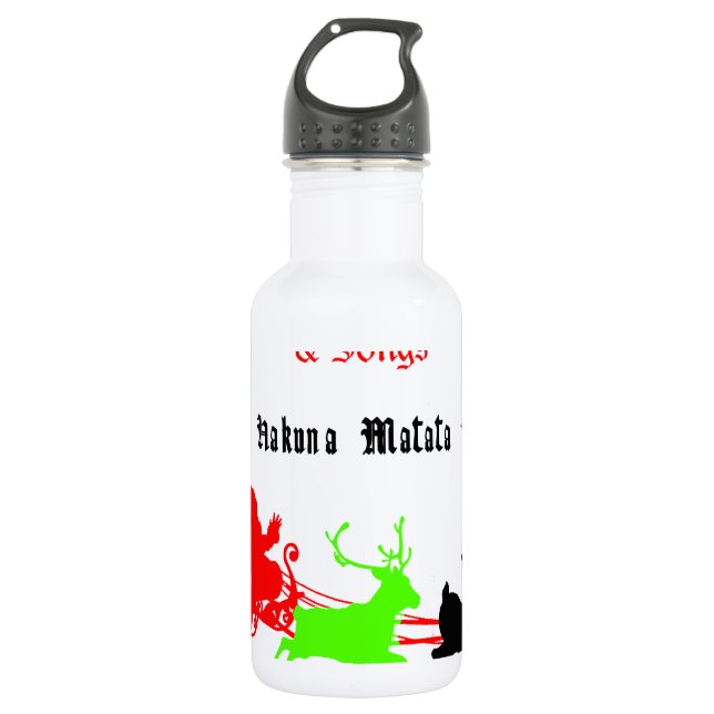 Garrafa Uma noite de canções de Natal e canções Hakunamata (Frente)