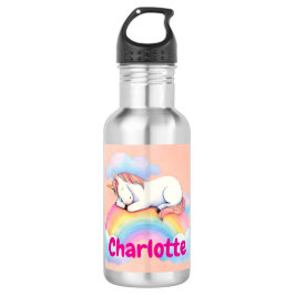 Garrafa Unicorn & Rainbow, Personalized Water Bottle