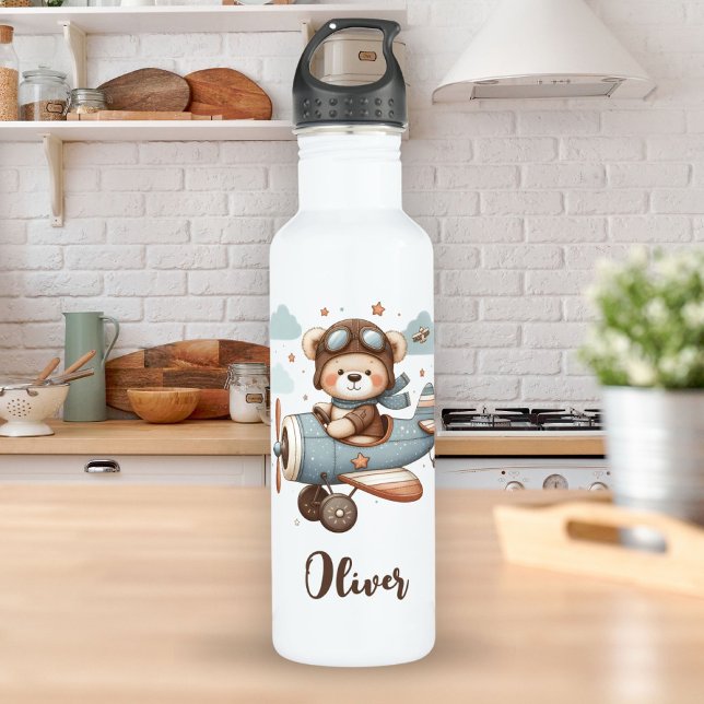 Garrafa Ursa de pelúcia piloto fofa personalizada (Criador carregado)