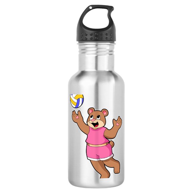 Garrafa Urso nos Esportes de Voleibol (Frente)