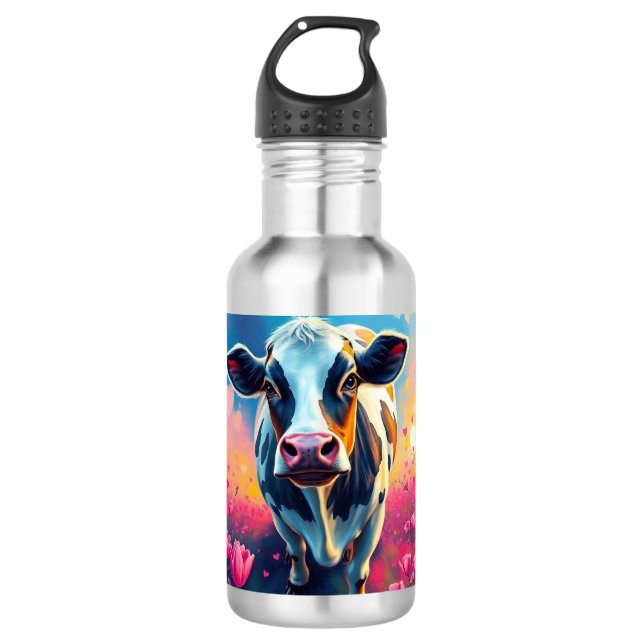 Garrafa Vaca Dia de os namorados (Frente)