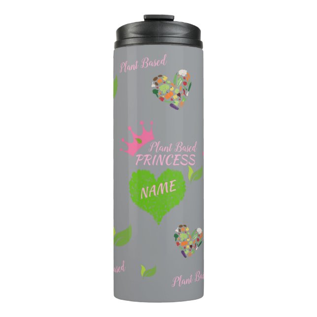 Garrafa Vegana Personalizada - Caneca Térmica (Frente)