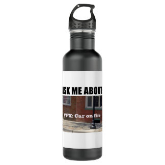 Garrafa Velocipastor VFXcar em chamas Clássico T Shirt