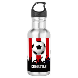 Garrafa Ventiladores e Futebol das faixas vermelhas e bran