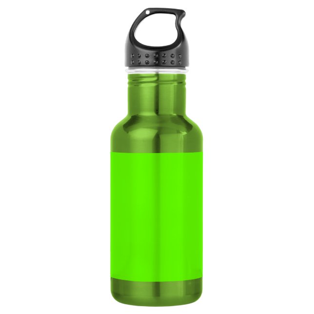 Garrafa Verde claro (cor sólida) (Frente)