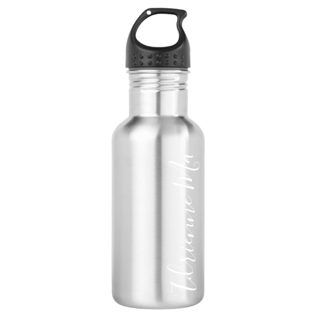 Garrafa Vermelho Metálico Simplesmente Personalizado (Frente)