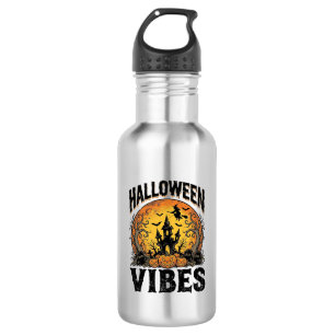 Garrafa Vibrações de Halloween Camisa Vintage Assombrada d