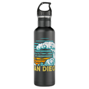 Garrafa Vinatge San Diego Wave Retro Surfing Surf Souvenir