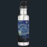 Garrafa Vincent Van Gogh Starry Night<br><div class="desc">Vincent Van Gogh Starry Night Masterworks Water Bottle. Faz um presente de aniversário de excelente ou de Natal. Para ela ou para ele. Uma das pinturas impressionistas mais amadas de todos os tempos. Comprar esta caneca para o escritório ou casa. Comprar esta caneca de café para presente de dia de...</div>