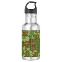 Vinho verde sobre xadrez marrom-escuro