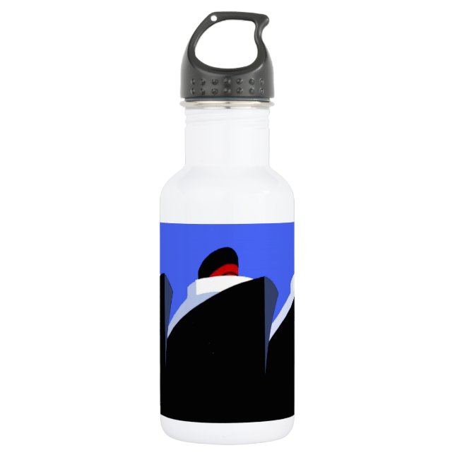 Garrafa Vintage Cruise Ship Art Deco Poster (Frente)