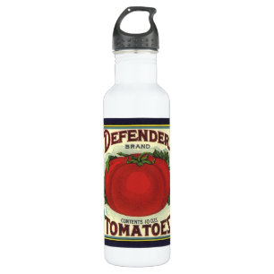 Garrafa Vintage Fruta Crate Label Art, Defender Tomates