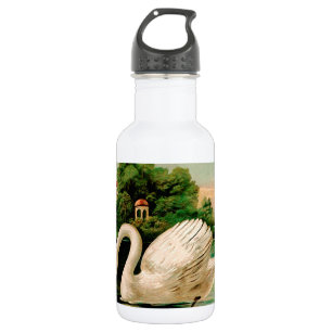 Garrafa Vintage Swan no lago