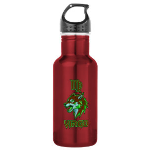 Garrafa Virgo Zodíaco Neon Verde Estético