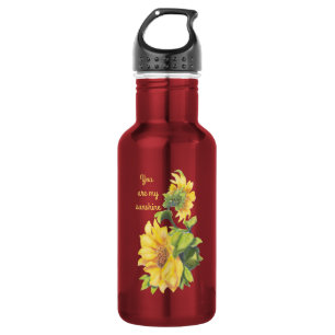 Garrafa Você é minhas citações da flor do girassol da 