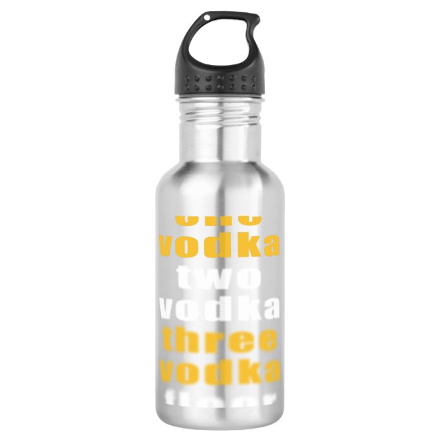 Garrafa Vodka beba festa de álcool engraçado dizendo (Frente)