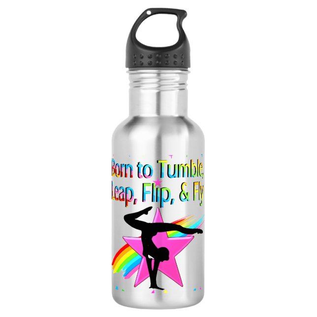 GARRAFA VOLTAR A VOAR A GINÁSTICA GIRL RAINBOW DESIGN (Frente)