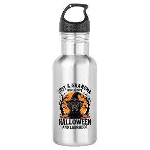 Garrafa Vovó Halloween Labrador Engraçado Vintage_1