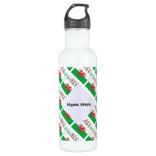 Garrafa Wales Welsh Flag Tilado Personalizado