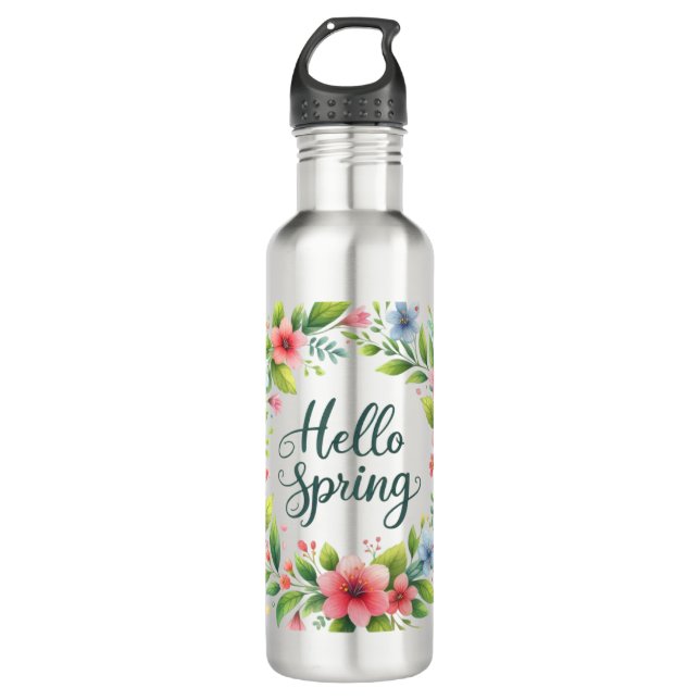 Garrafa Water Bottle-Spring Floral Drinkware (Frente)