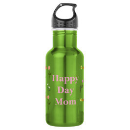 Garrafa Water Bottle with Floral Motifs and Mother's Day Q