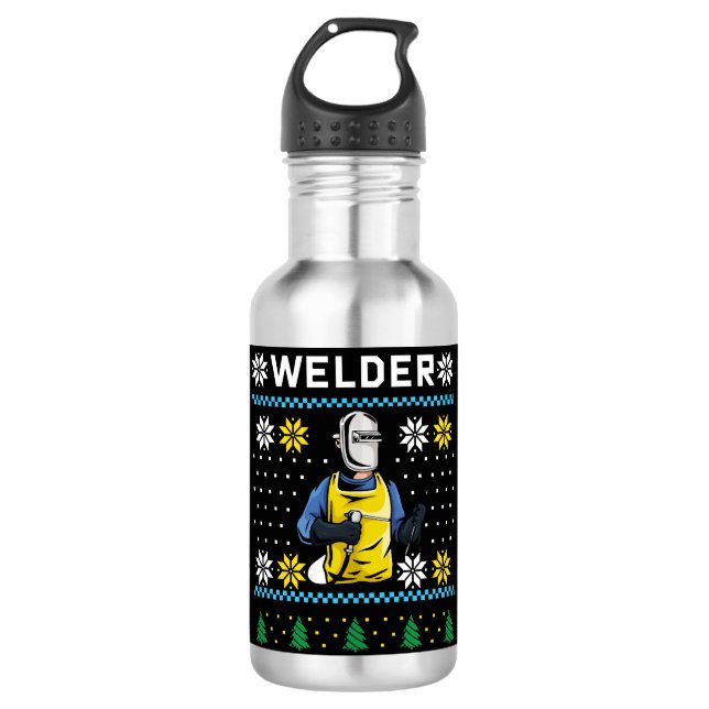 Garrafa Welder Knit Ugly Christmas Sweater Gift (Frente)