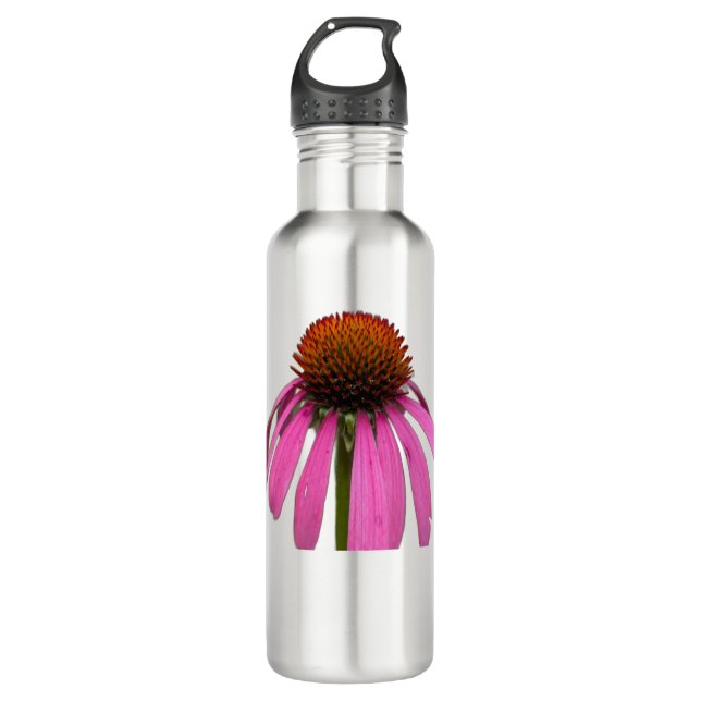 Garrafa Wildflower Bloom – Nature Photo Water Bottle (Frente)