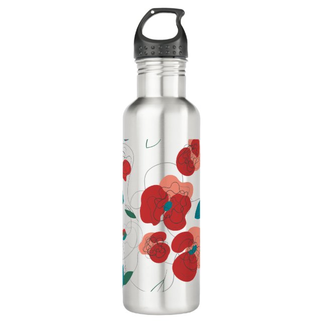 Garrafa Wildflower Wonderland | Fluxos estilizados (Frente)