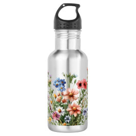 Garrafa Wildflowers & Stainless steel water bottle. stainl