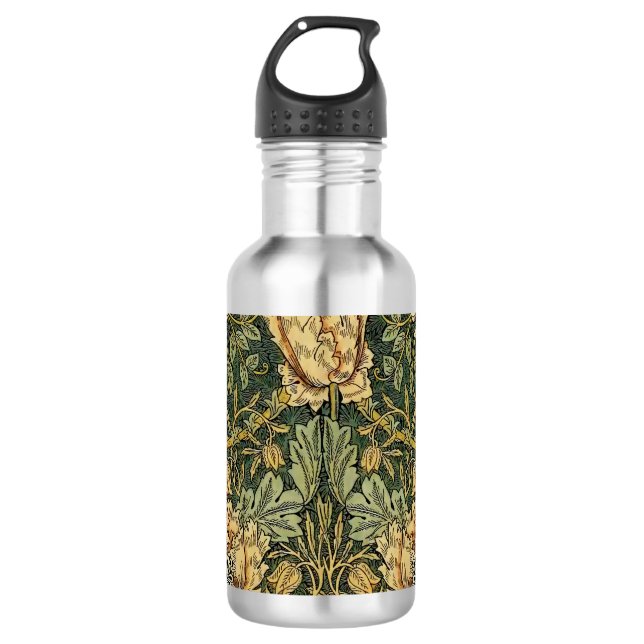 Garrafa William Morris Honeysuckle Green Floral (Frente)