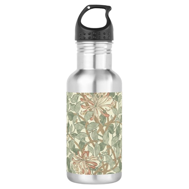 Garrafa William Morris Honeysuckle Green Floral (Frente)