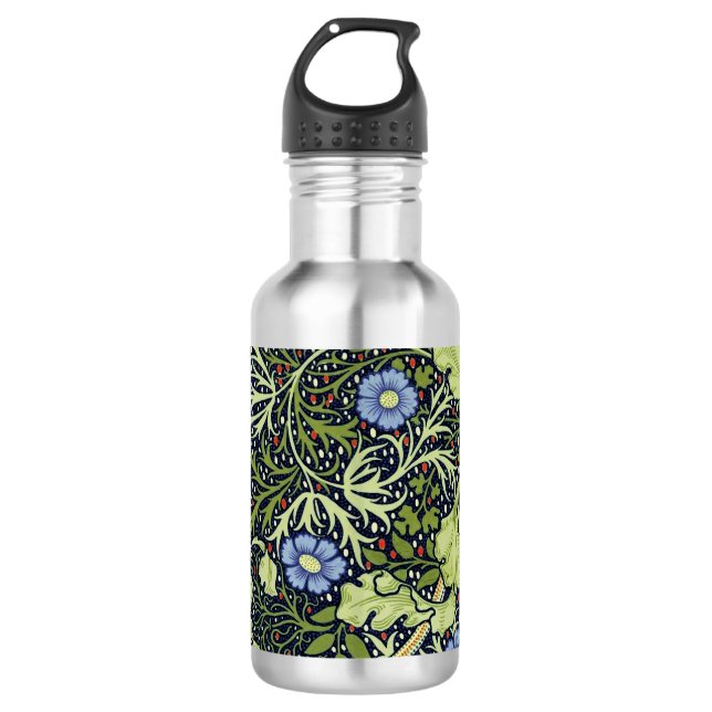 Garrafa William Morris Seaweed Flor Antiquado (Frente)