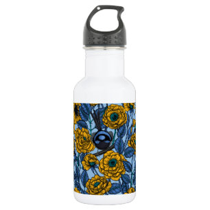 Garrafa Wren nos rosas