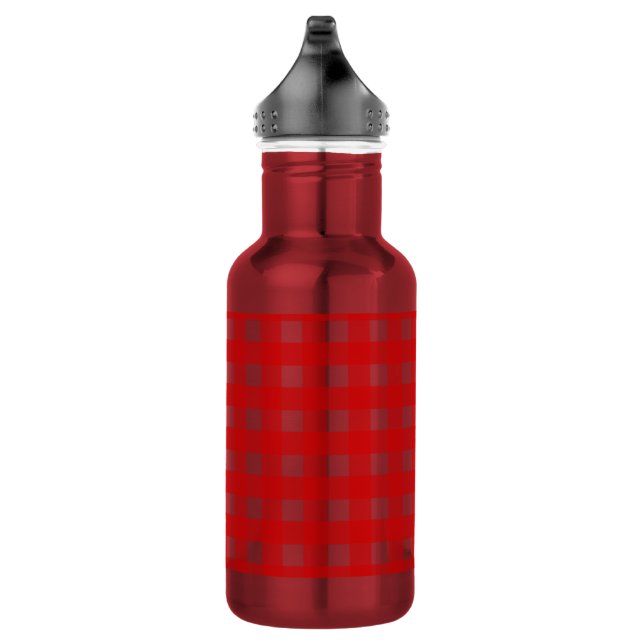 Garrafa Xadrez vermelho (Direita)