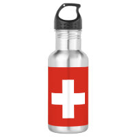 Xícara de papel da bandeira suíça