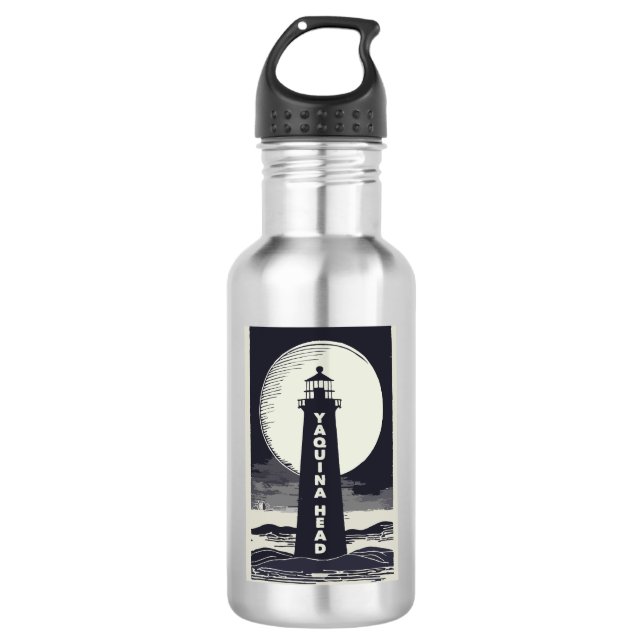 Garrafa Yaquina Head Lighthouse Oregon Moon (Frente)