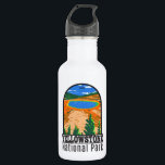 Garrafa Yellowstone National Park Grand Prismatic Primaver<br><div class="desc">Yellowstone Forest vetor trabalho de arte design. O parque tem canyons dramáticos,  rios alpinos,  florestas exuberantes,  primaveras quentes e geysers,  incluindo a mais famosa,  a Velha Fiel.</div>