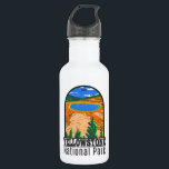Garrafa Yellowstone National Park Grand Prismatic Primaver<br><div class="desc">Yellowstone Forest vetor trabalho de arte design. O parque tem canyons dramáticos,  rios alpinos,  florestas exuberantes,  primaveras quentes e geysers,  incluindo a mais famosa,  a Velha Fiel.</div>