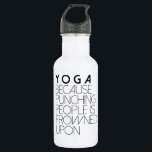 Garrafa Yoga Porque Prende Pessoas De Sapo<br><div class="desc">Por Designs Redefinidos</div>