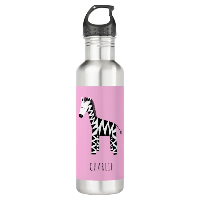 Garrafa Zebra Pink (Frente)
