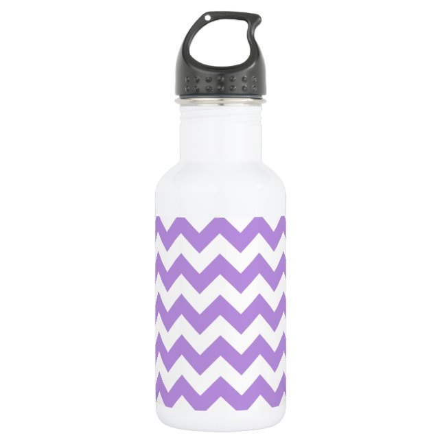 Garrafa Zigzag Roxo, Chevron Roxo, Padrão Geométrico (Frente)