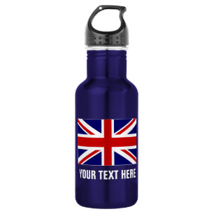 Garrafas de água britânicas personalizadas da