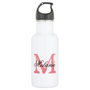 Garrafas de água de casamento monogramas personali