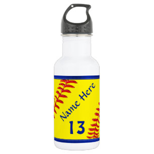 Garrafas de água personalizadas do softball