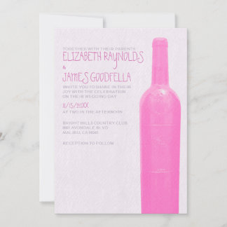 Garrafas De Vinho Convites De Casamento