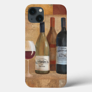 Garrafas de vinho do vintage e vidro de vinho
