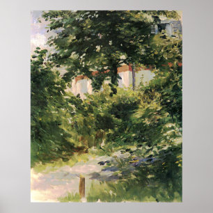 Gartenweg em Rueil Edouard Manet Poster