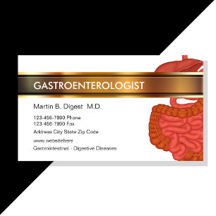 Gastroenterologia Cartões de visitas