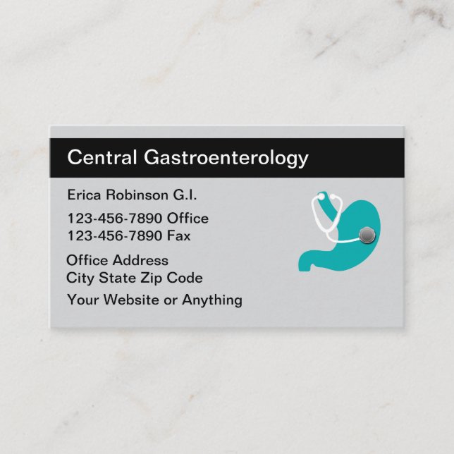 Gastroenterologista Cartão de visita (Frente)